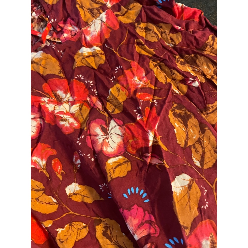 Intimately Free People Floral Mini Dress / Tunic Hibiscus Small - Picture 3 of 5